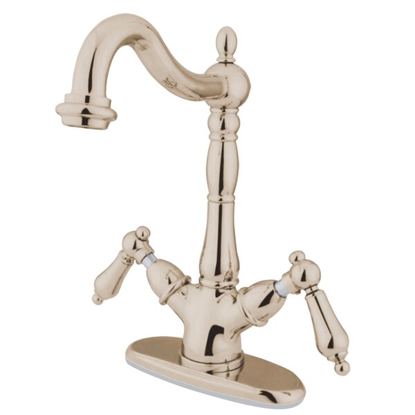 KS1496AL Heritage 2-Handle Vessel Sink Faucet, Polished Nickel